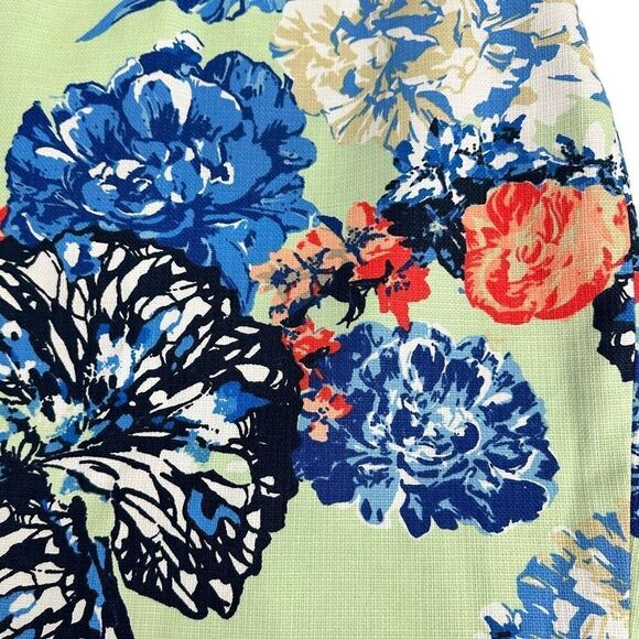 J. Crew Womens Pencil Skirt size 2 Mint Green Floral Knee Length - Picture 6 of 10